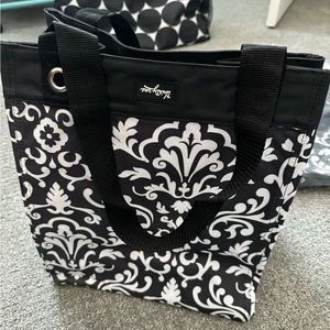 NIP w/ tag defect | thirty-one | Essential Storage Tote | Black Parisian Pop